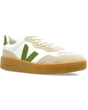 Veja V-90 Leather Trainers - Metallic