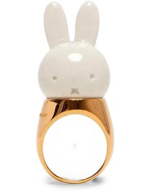 Andres Gallardo X Miffy Seal Porcelain Ring - White