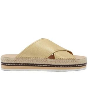 Odissi Lily Criss-Cross Espadrilles - Metallic