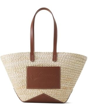 Lanvin Bolso Shopper Con Letras Del Logo - Neutro