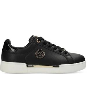 Mexx Logo-Plaque Paneled Sneakers - Black