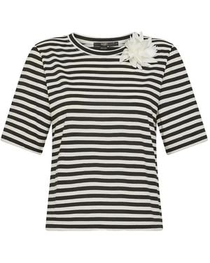 Seventy T-Shirt A Righe - Nero