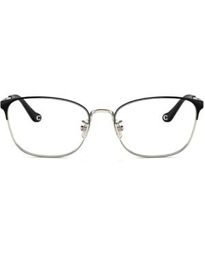 COACH Lunettes De Vue À Monture Ronde - Blanc