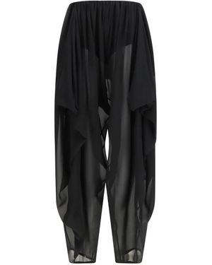 Francesco Murano Hose Mit Transparenter Spitze - Schwarz