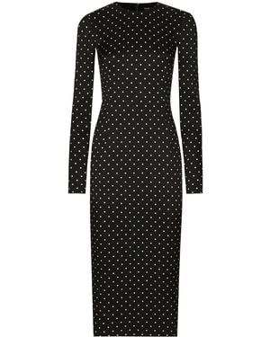 Dolce & Gabbana ポルカドット ドレス - ブラック