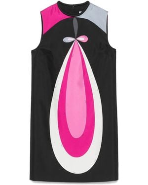 Emilio Pucci ジオメトリックパターン ミニドレス - ピンク