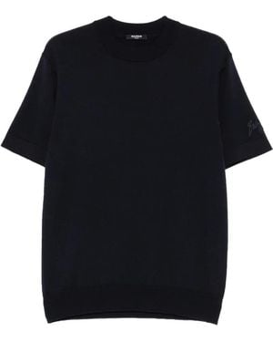 Balmain Round-Neck Short-Sleeved T-Shirt - Black