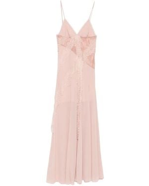 Aniye By Lace-Trim Maxi Dress - Pink