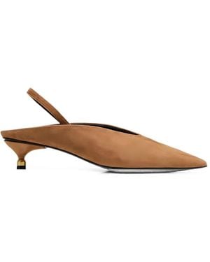 VANDA NOVAK Molly Pointed-Toe Pumps - Brown