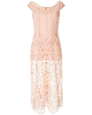 Alice McCALL Baudelaire Broderie Anglais Midi Dress - Pink