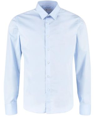 THE (Alphabet) Cotton-Blend Shirt - Blue