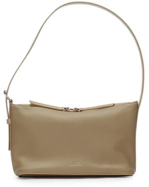A.P.C. Vera Leather Shoulder Bag - White