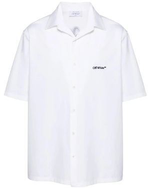 Off-White c/o Virgil Abloh Short-Sleeved Gothic Arrow Shirt - White