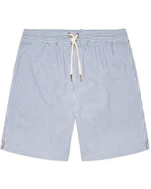 Orlebar Brown Mastiff Ii Striped Swim Shorts - Blue