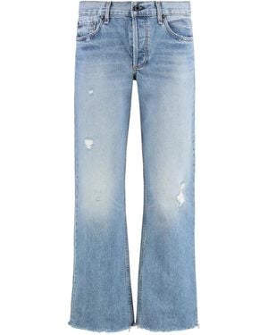 ASKK NY Frayed-Hem Jeans - Blue