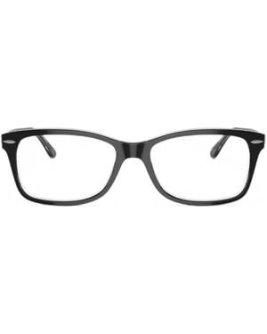 Ray-Ban Bril Met Rechthoekig Montuur - Zwart