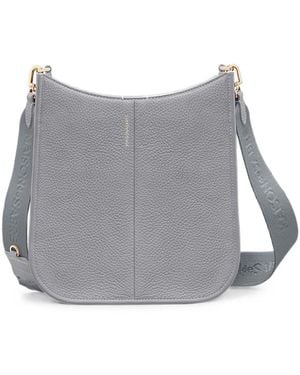 Maison De Sabre Leather Saddle Bag - Grey
