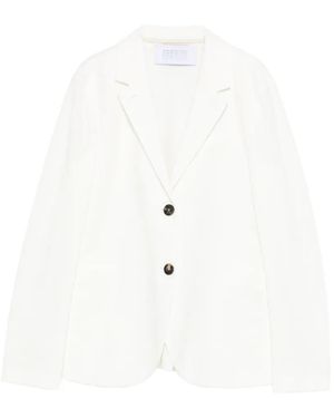 Harris Wharf London Blazer mit Wabenmuster - Weiß