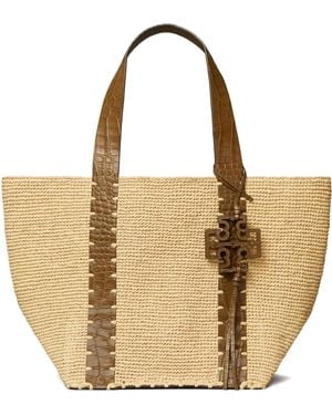 Tory Burch ストローハンドバッグ - ナチュラル