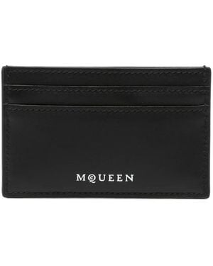 McQueen Portemonnaie mit Totenkopf - Schwarz