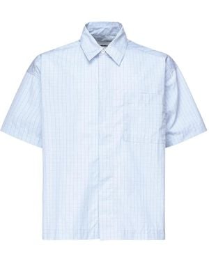 Bonsai Checked Short-Sleeve Shirt - Blue