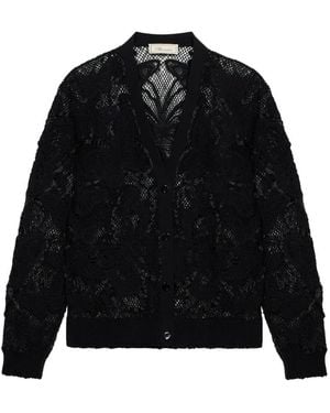 Blumarine V-Neck Cardigan - Black