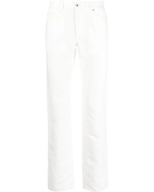 Brioni Five-Pocket Slim-Fit Trousers - White