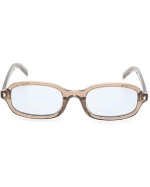 Prada Sonnenbrille Mit Eckigem Gestell - Weiß