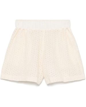 120% Lino アイレットレース ショートパンツ - ナチュラル