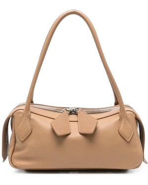 MINOBOSSI Anna Leather Tote Bag - Natural