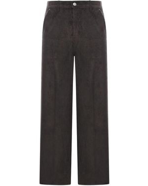 Ami Paris Corduroy Pants - Gray