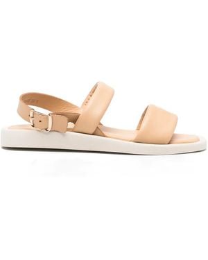 SERGIO MORETTI FIRENZE Padded-Strap Buckle-Fastening Sandals - Natural