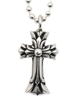 Chrome Hearts Cross-Pendant Necklace - White