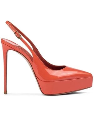 Le Silla Uma Slingback Heeled Sandals - Red