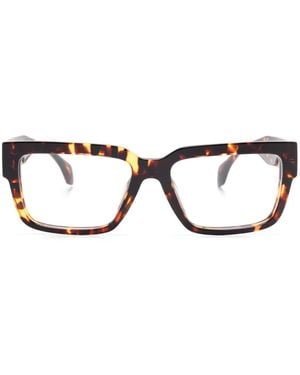 Versace Gafas con montura cuadrada - Marrón
