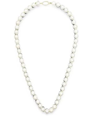 Yi Collection Freshwater Pearl Fisheye Necklace - White