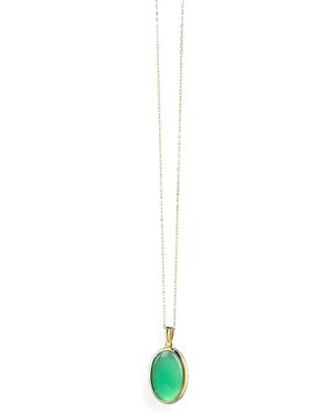 Monica Rich Kosann Amelia Agate Locket Necklace - White