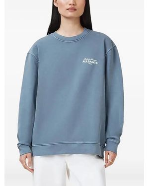 AllSaints Felpa Girocollo Etta Soleil - Blu
