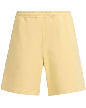 Marni Straight-Leg Cotton Shorts - Yellow