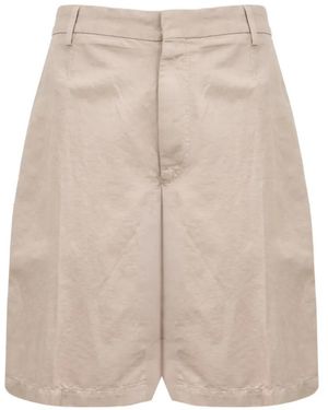 ZEGNA Pressed-Crease Shorts - Natural