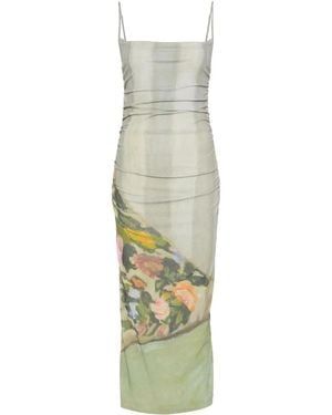 Nanushka Alexa Midi Dress - Green
