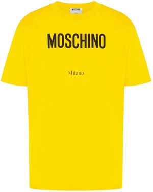 Moschino Logo-Print T-Shirt - Yellow