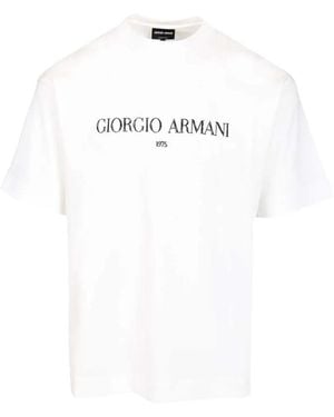 Giorgio Armani Logo-Print T-Shirt - White