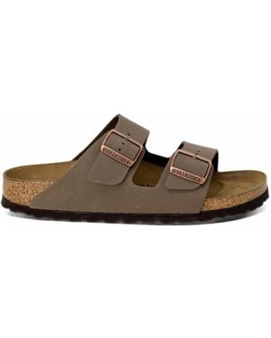 Birkenstock Arizona Buckle-Fastening Sandals - Brown
