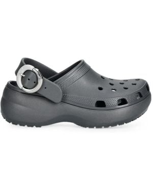 Crocs™ Plateau-Mules Mit Schnalle - Grau