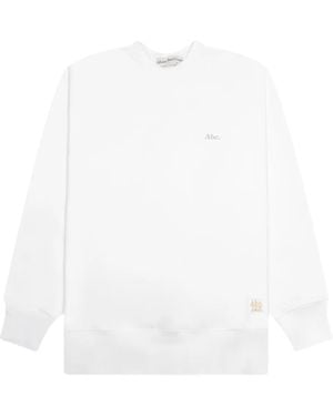 Advisory Board Crystals Felpa Con Logo Ricamato - Bianco