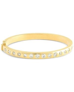 Jenna Blake Diamond Bangle Bracelet - Metallic