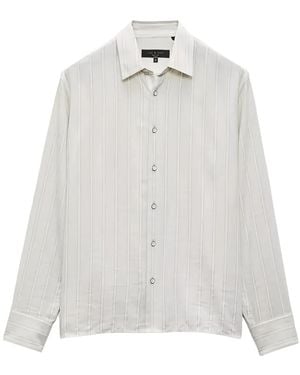 Rag & Bone Gestreept Overhemd - Wit