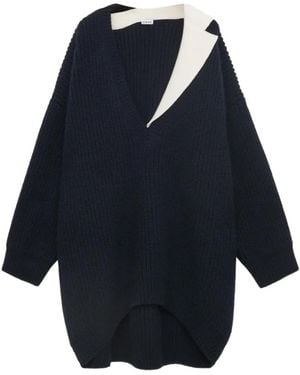 Loewe V-Neck Jumper - Blue
