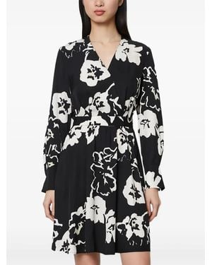Marc O' Polo Floral-Print Wrap Mini Dress - White
